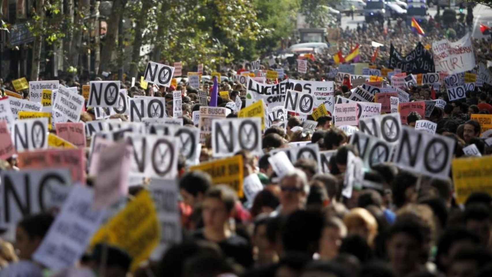 Huelga universitaria contra los recortes / EFE