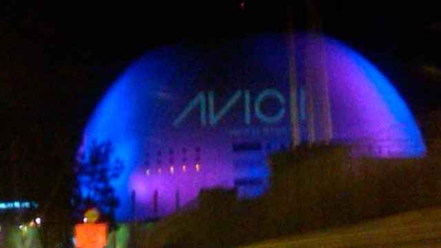 El Globe de Estocolmo, iluminado en recuerdo de Avicii