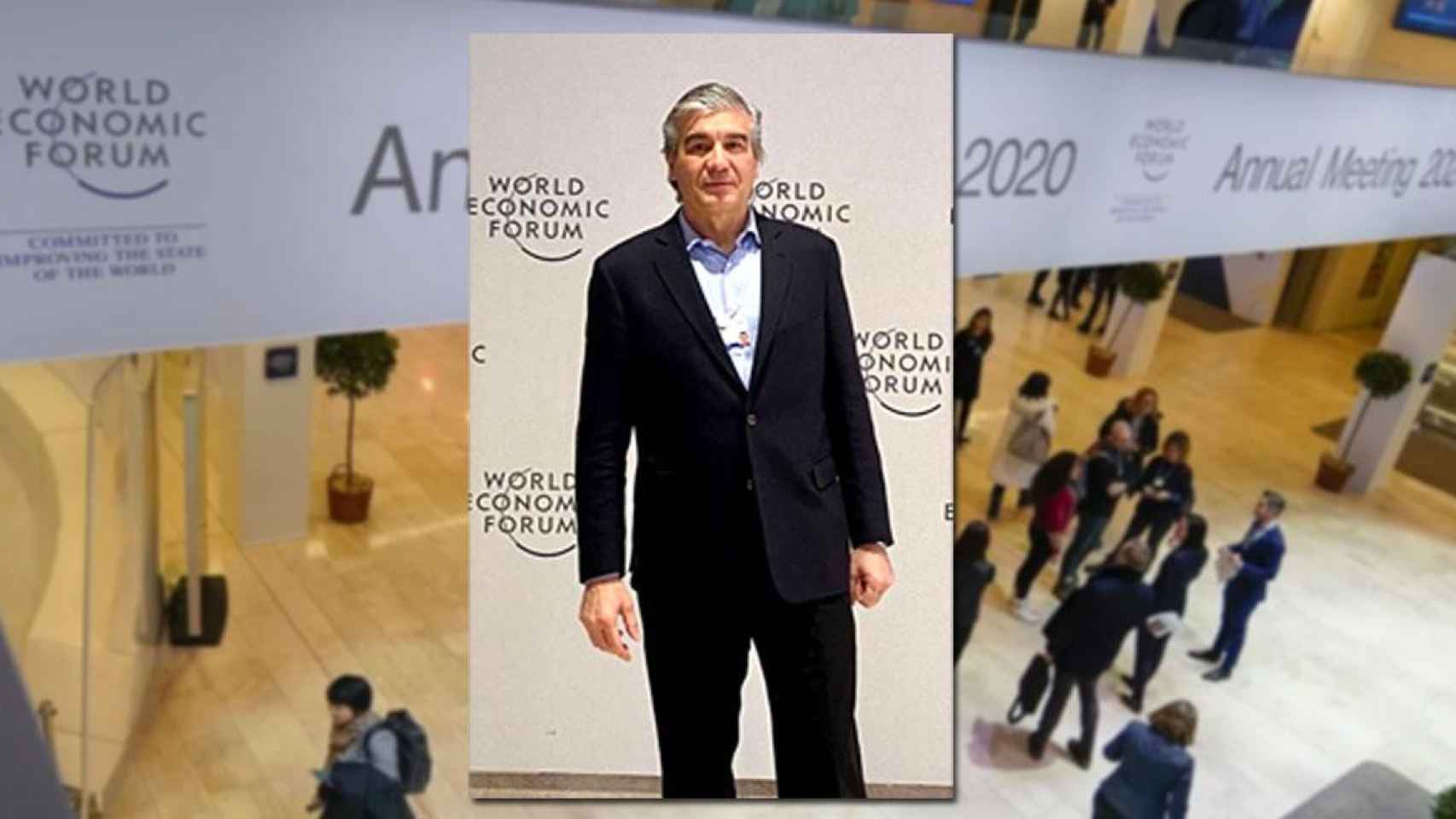 El presidente ejecutivo de Naturgy, Francisco Reynés, tras su intervención en el Foro Económico Mundial de Davos para hablar de emergencia climática / CG