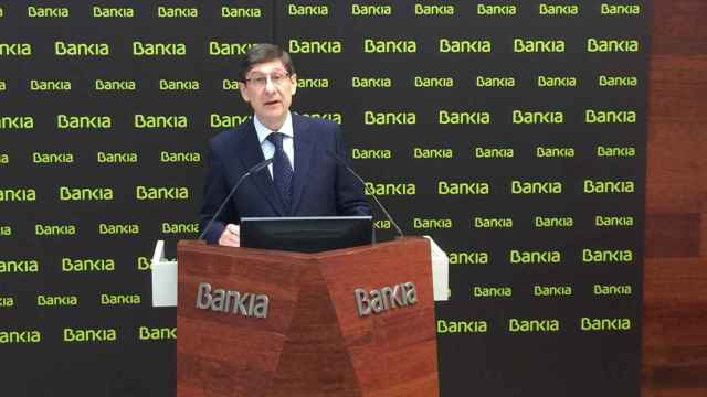 José Ignacio Goirigolzarri, presidente de Bankia, cree que no ha llegado el momento de la privatización / JL