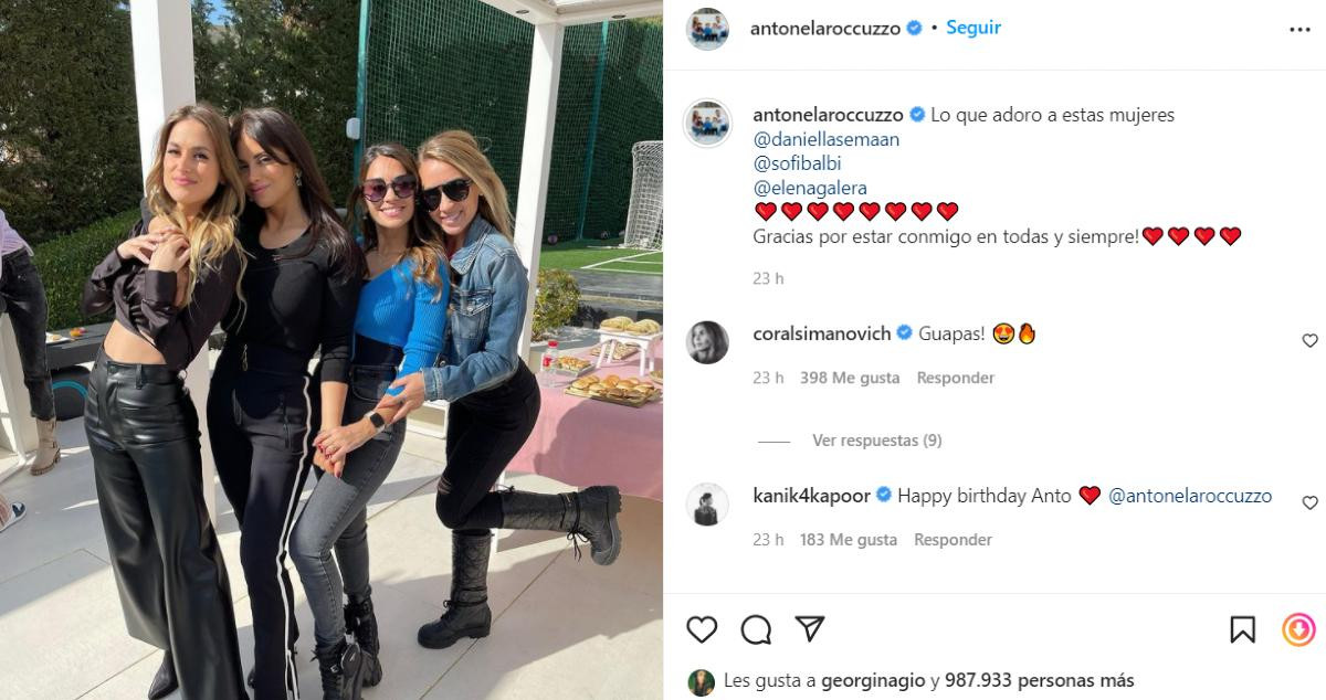 Publicación de Antonela /INSTAGRAM