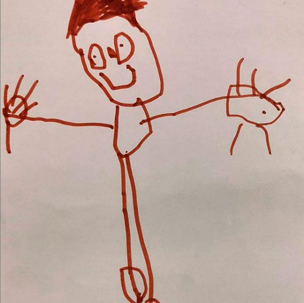 Imagen del dibujo que ha compartido Iker Casillas /INSTAGRAM