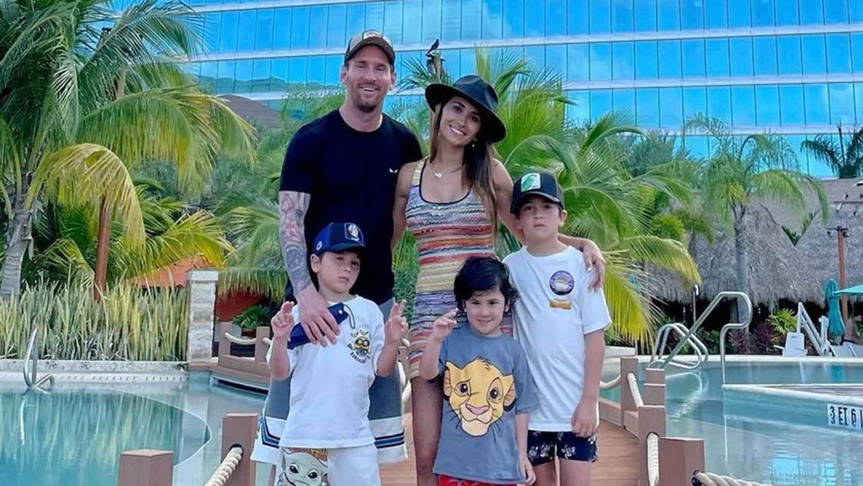 Messi disfruta de sus vacaciones en Miami