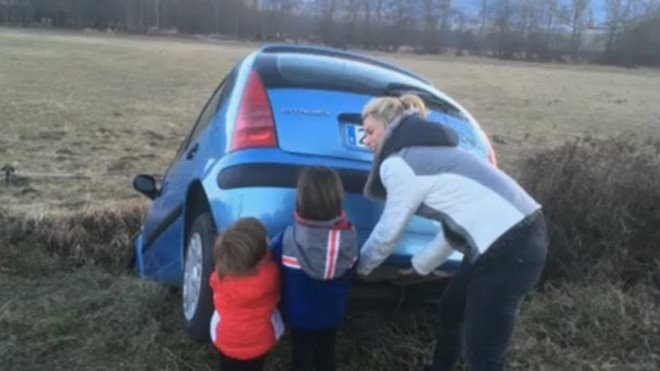 Shakira y Piqué accidente de coche