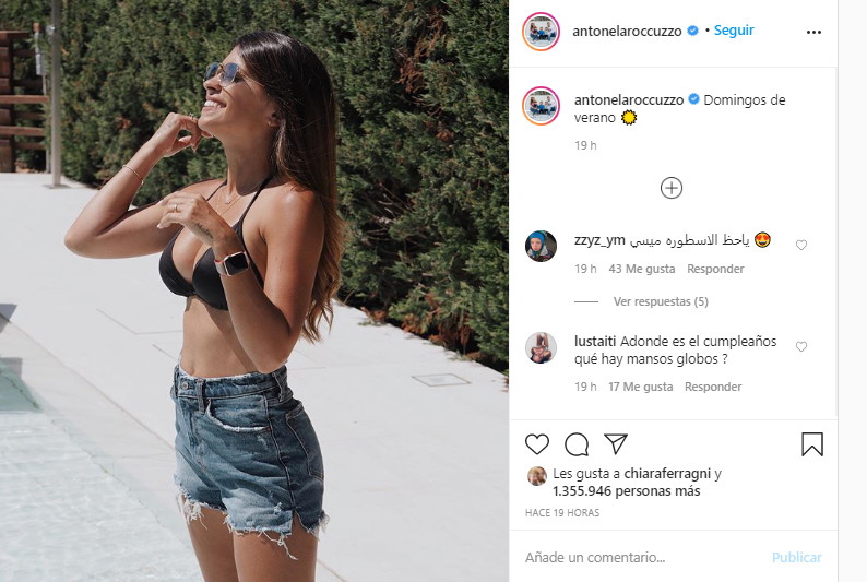 Antonella en bikini/INSTRAGRAM