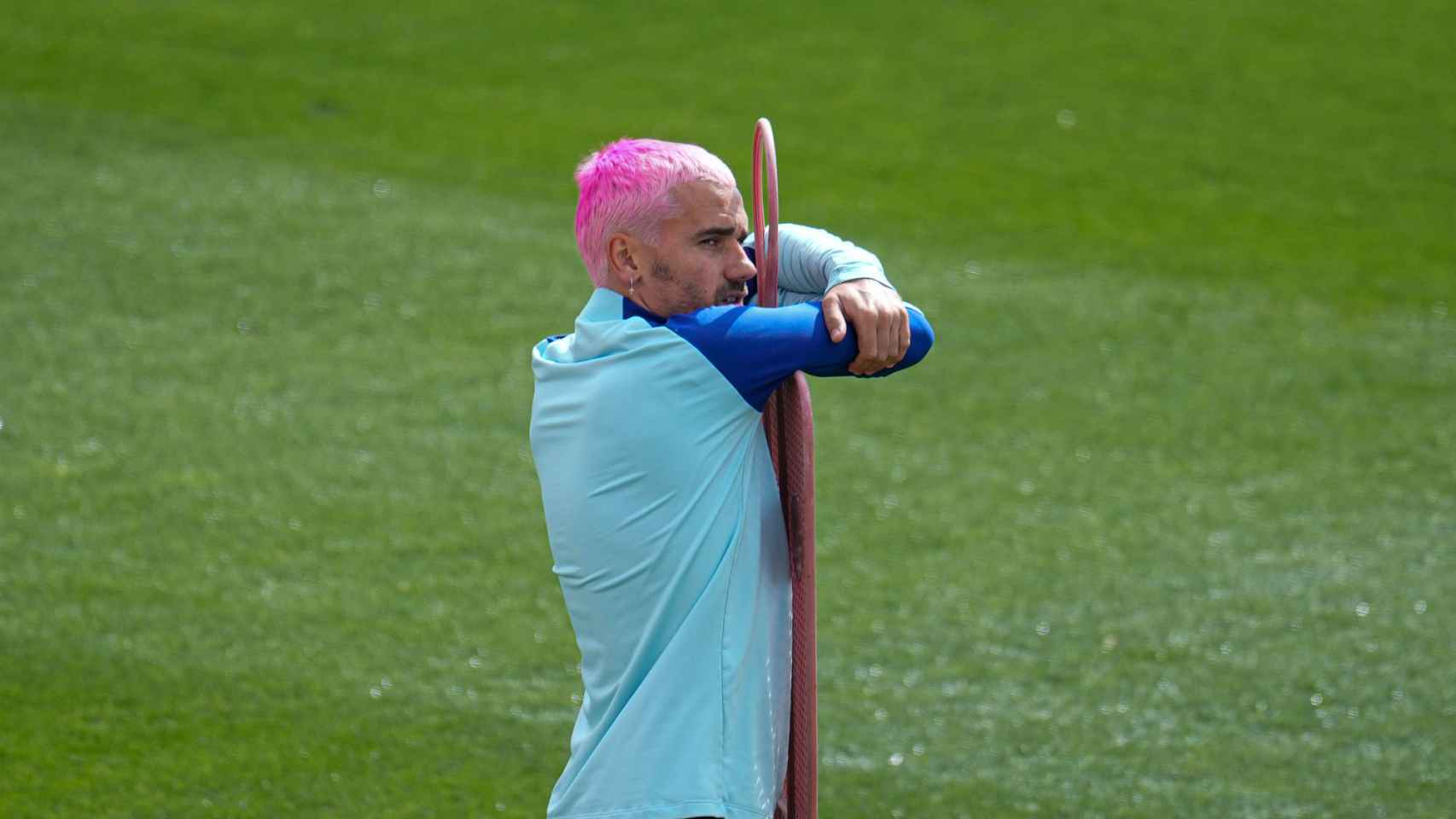 Antoine Griezmann, durante un entrenamiento con el Atlético de Madrid / EFE