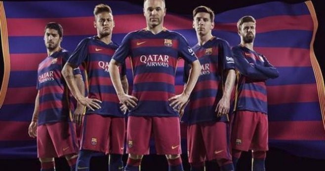 Una foto de la equipación del Barça de la temporada 2015-2016