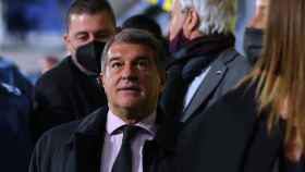 Joan Laporta, saliendo del Camp Nou tras un partido del Barça / REDES