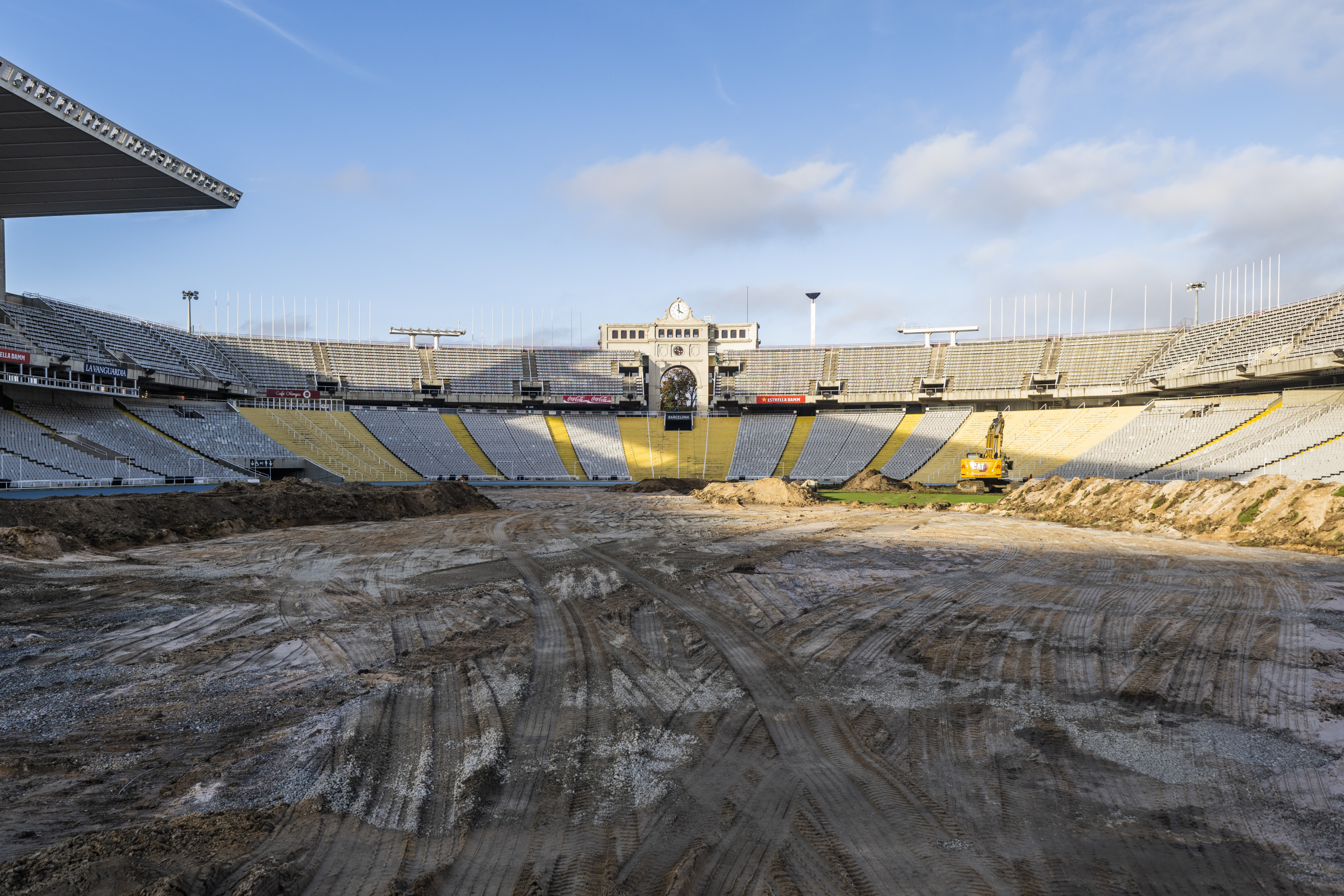 Las obras de acondicionamiento del Estadi Lluís Companys en Montjuïc / FCB