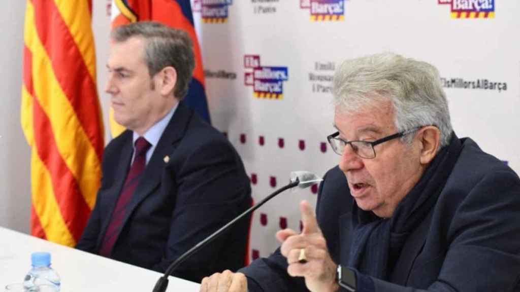 Rousaud y Minguella en una rueda de prensa / EFE