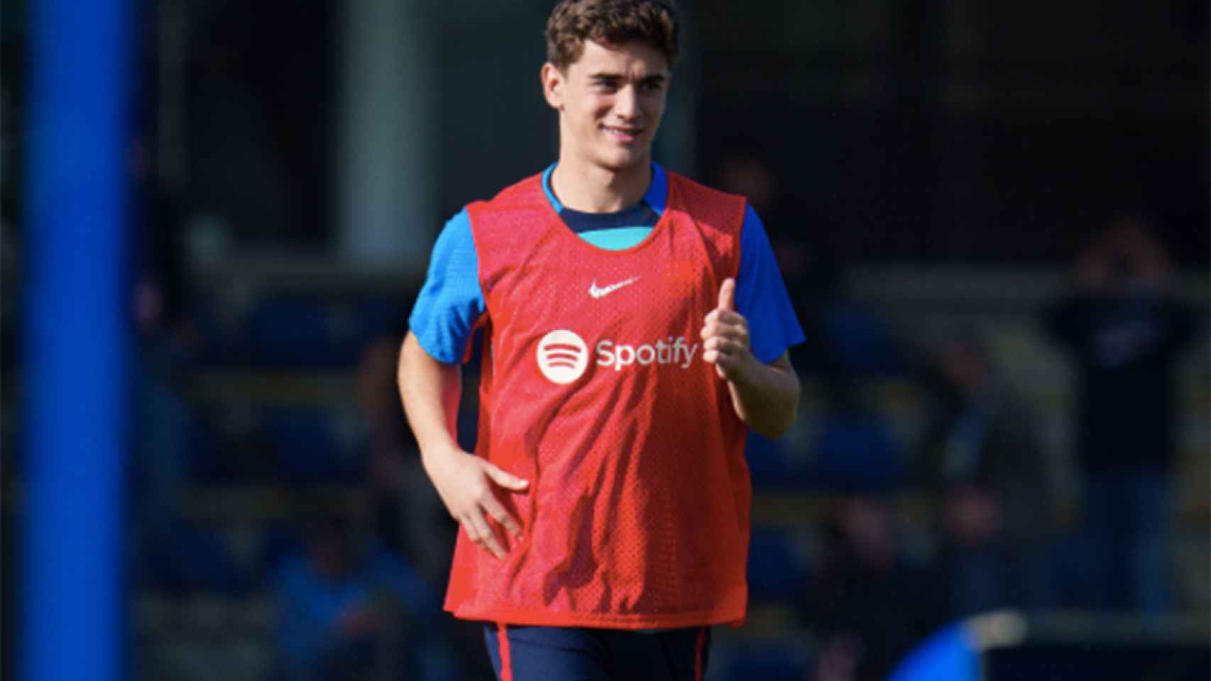 Gavi, durante un entrenamiento con el FC Barcelona / FCB