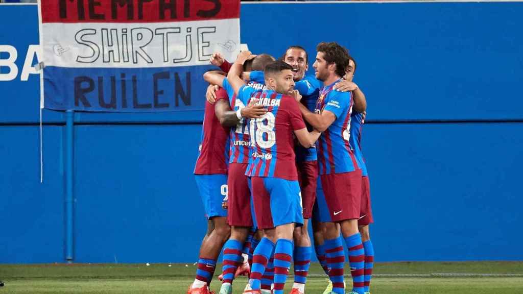 Los jugadores del Barça celebrando un tanto contra la Juventus / FC Barcelona