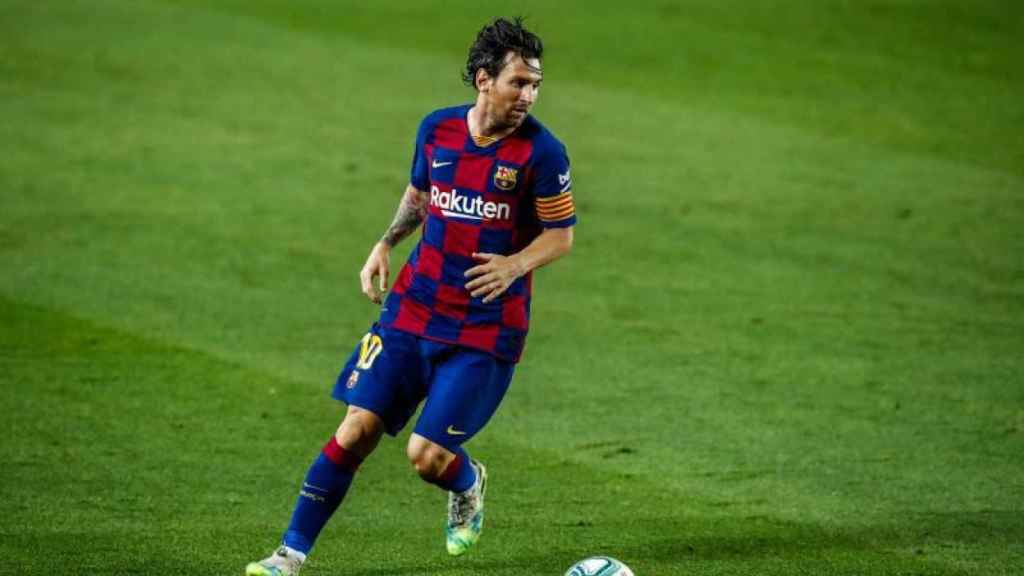 Leo Messi, en un partido con el Barça | EFE