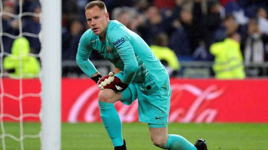 Ter Stegen en el clásico / EFE