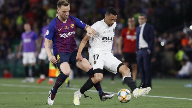 Ivan Rakitic se retiró de la final de Copa con un enorme cabreo / EFE