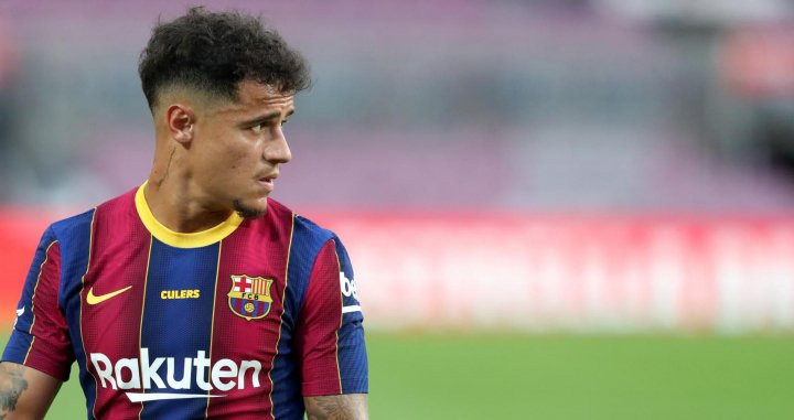 Coutinho en un partido con el Barça / EFE