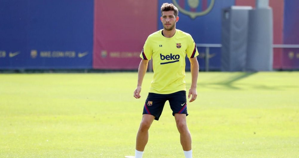 Sergi Roberto durante un entrenamiento /FCB