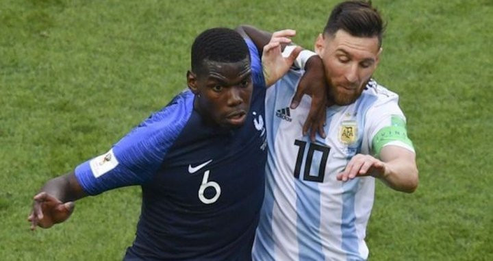 Una foto de archivo de Paul Pogba y Leo Messi / EFE