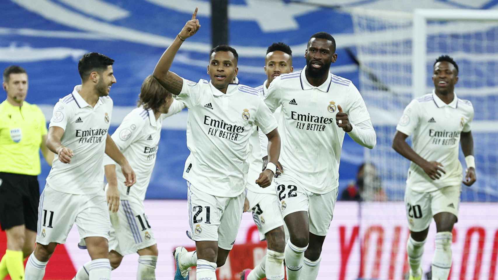 Rodrygo Goes, autor del primer gol de la remontada del Real Madrid contra el Atlético / EFE