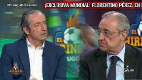 Josep Pedrerol y Florentino Pérez en 'El Chiringuito de Jugones' / REDES