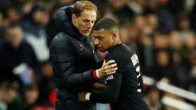 Thomas Tuchel y Kylian Mbappé / EFE