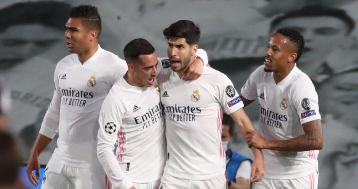 Asensio, celebrando su gol contra el Liverpool | EFE