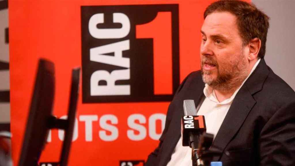 El exvicepresidente de la Generalitat Oriol Junqueras en una intervención en RAC1 / TWITTER RAC1