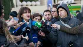 La presidenta de Junts, Laura Borràs, en la protesta contra la cumbre hispanofrancesa de Barcelona / LORENA SOPENA - EUROPA PRESS