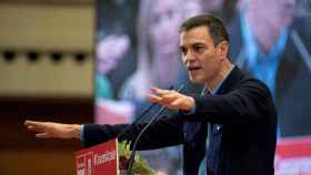 Pedro Sánchez, presidente del Gobierno, en un acto del PSOE / EFE