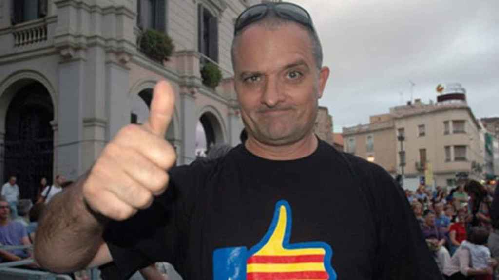 Toni Albà, humorista catalán, en un acto independentista en Sabadell / David B.