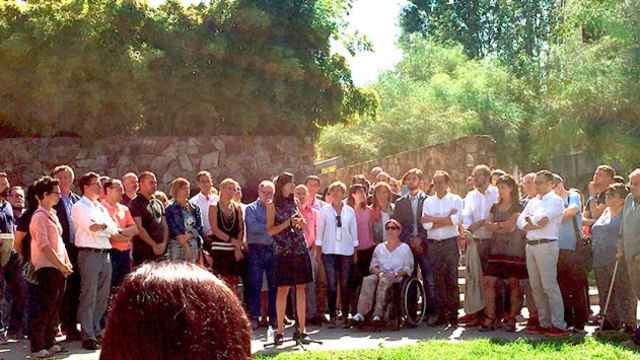 Núria Parlon, alcaldesa de Santa Coloma de Gramenet, durante la presentación de su candidatura a liderar el PSC / CG