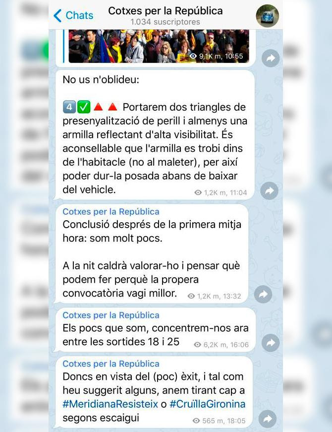 Los mensajes de Cotxes per la República