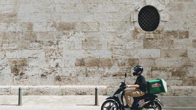 Repartidor de comida a domicilio