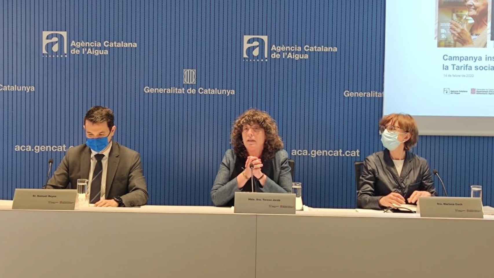 La consejera de Acción Climática, Teresa Jordà, presenta la campaña para ampliar los beneficiarios de la tarifa social del agua / EP