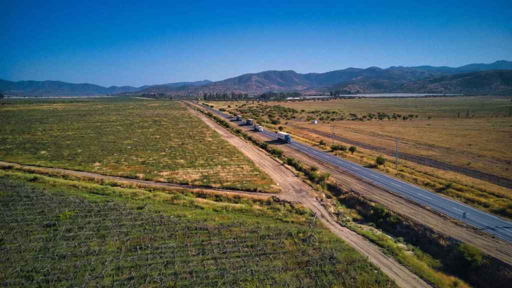 Tramo de la concesión Ruta 66 Camino de la Fruta (Chile), adjudicada a Sacyr / SACYR