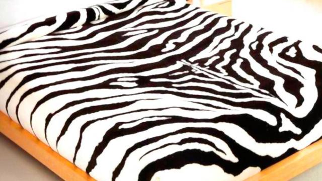 Edredón de la marca Manterol con estampado de cebra / MANTEROL