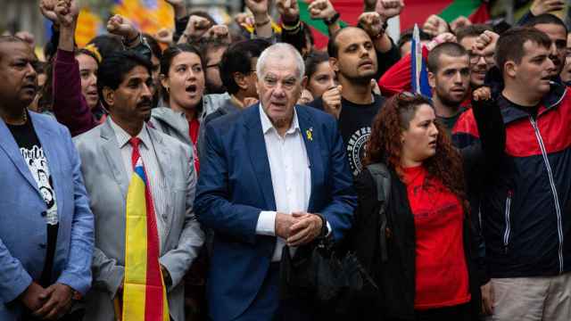 Ernest Maragall en la ofrenda floral de la Diada de 2019 / EUROPA PRESS