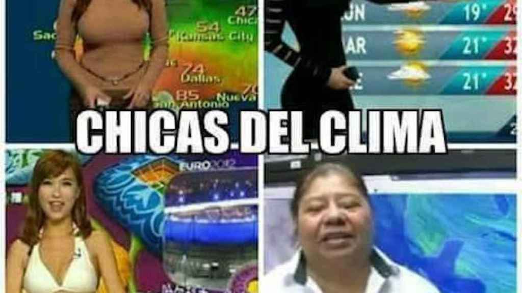 El 'meme' que compara a Sandra con otras presentadoras del clima