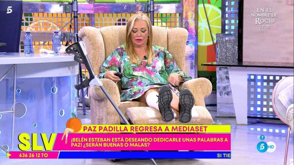 Belén Esteban en 'Sálvame' para hablar de Paz Padilla MEDIASET