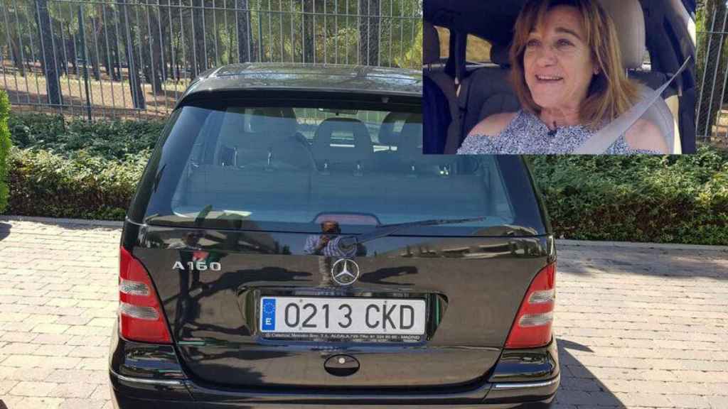 Coche de Blanca Fernández Ochoa en Cercedilla