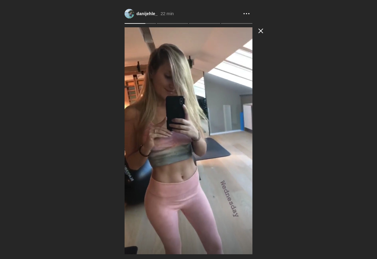 Dani ter Stegen se graba en el gimnasio / Instagram