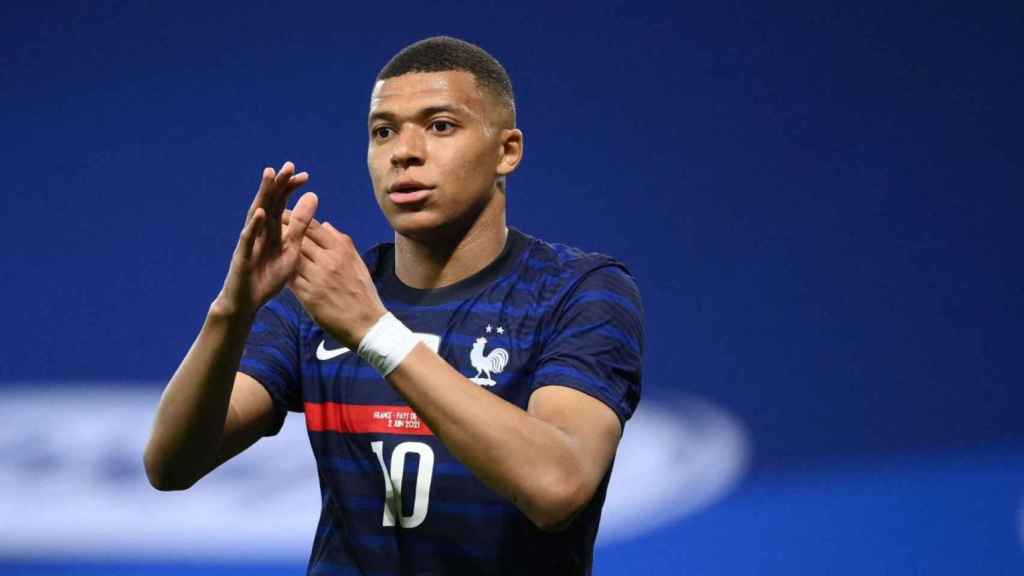 Mbappé, en un partido con la selección francesa / EFE