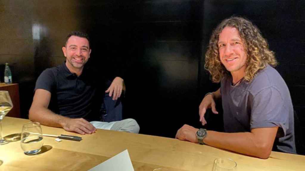 Xavi y Puyol se tienen un encuentro informal / REDES