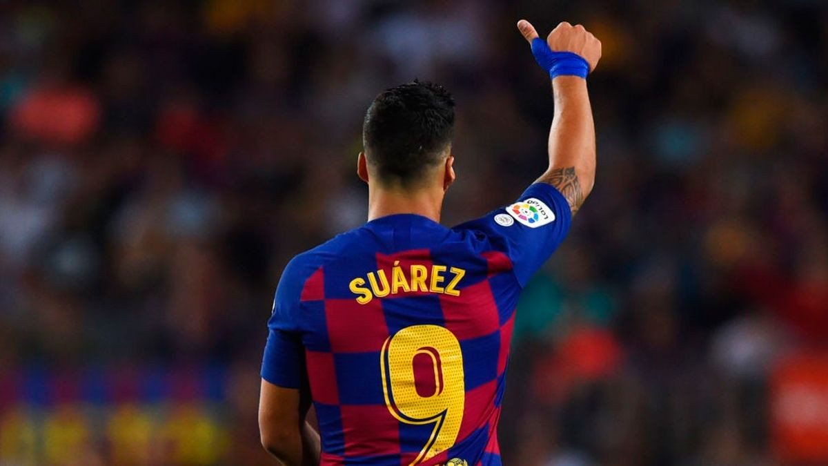 Luis Suárez en un partido del Barça / EFE