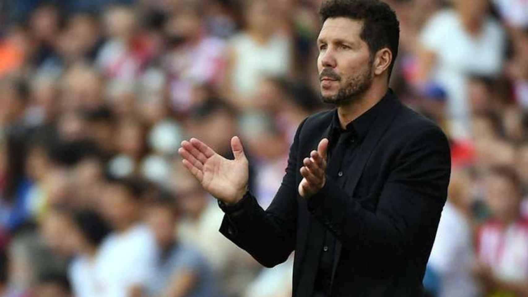 Una foto de Cholo Simeone durante un partido del Atlético de Madrid / Twitter