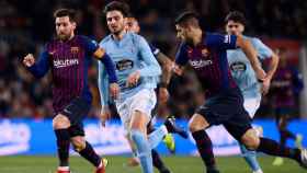 Una foto de Leo Messi y Suárez contra el Celta de Vigo / EFE