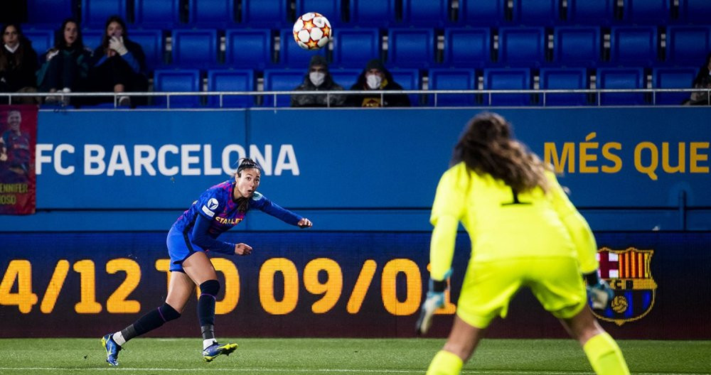 La acción del gol de Leila Ouahabi contra el HB Koge / FCB