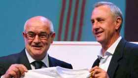 Casals y Cruyff en un acto de la FCF / FCF