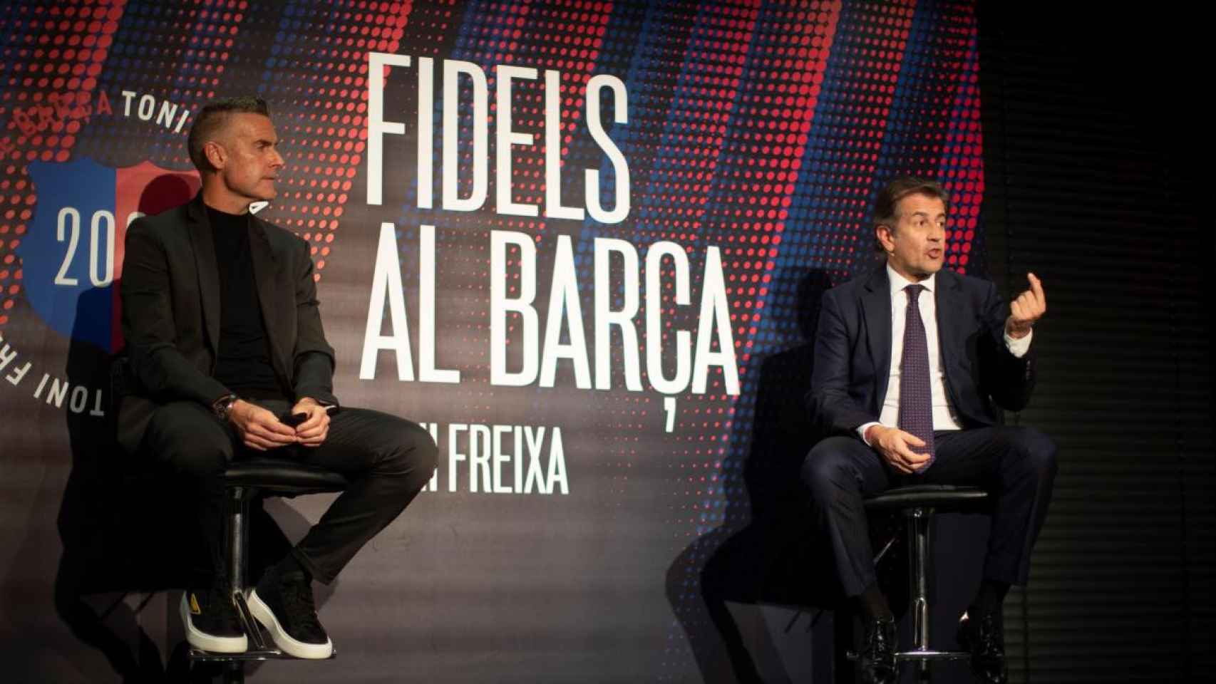 Toni Freixa en un acto con Lluís Carreras / EFE