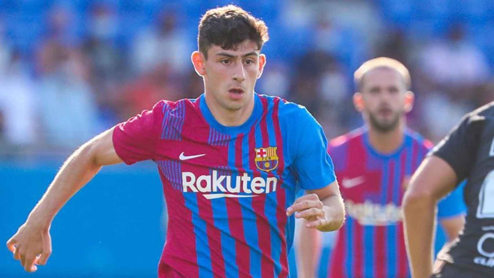 Yusuf Demir en su debut con la camiseta blaugrana / FCB